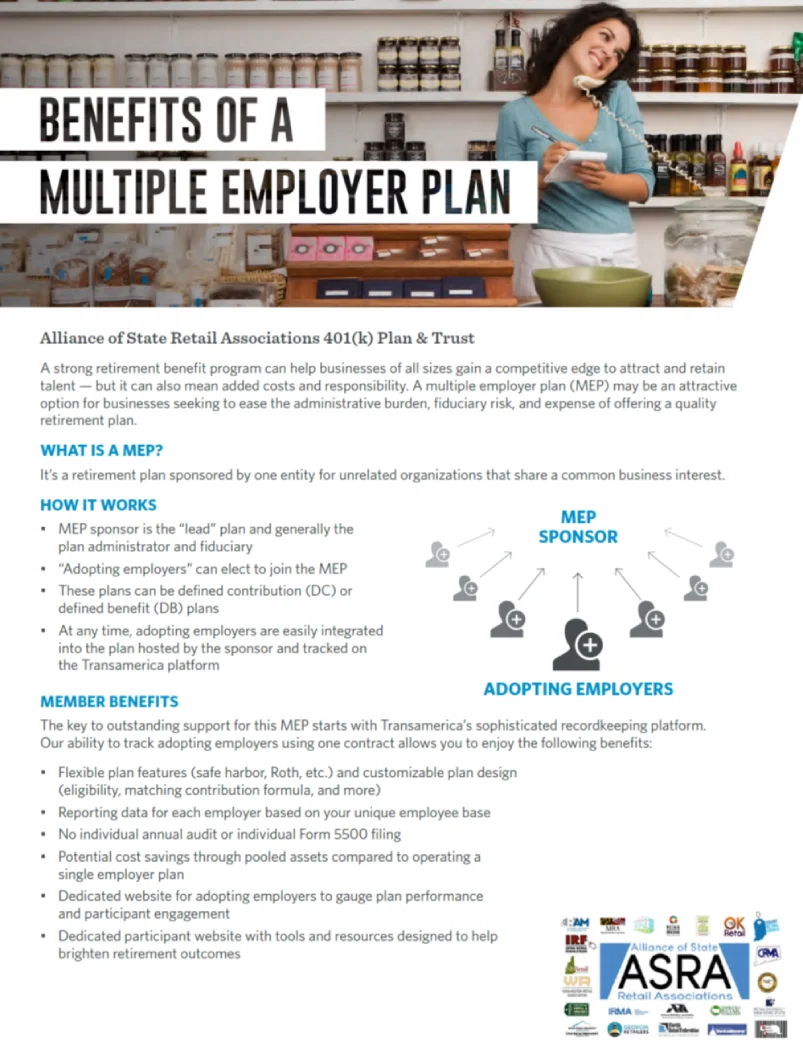 Retail401k shares benefits of a multiple employee plan using simplified retirement plan options.